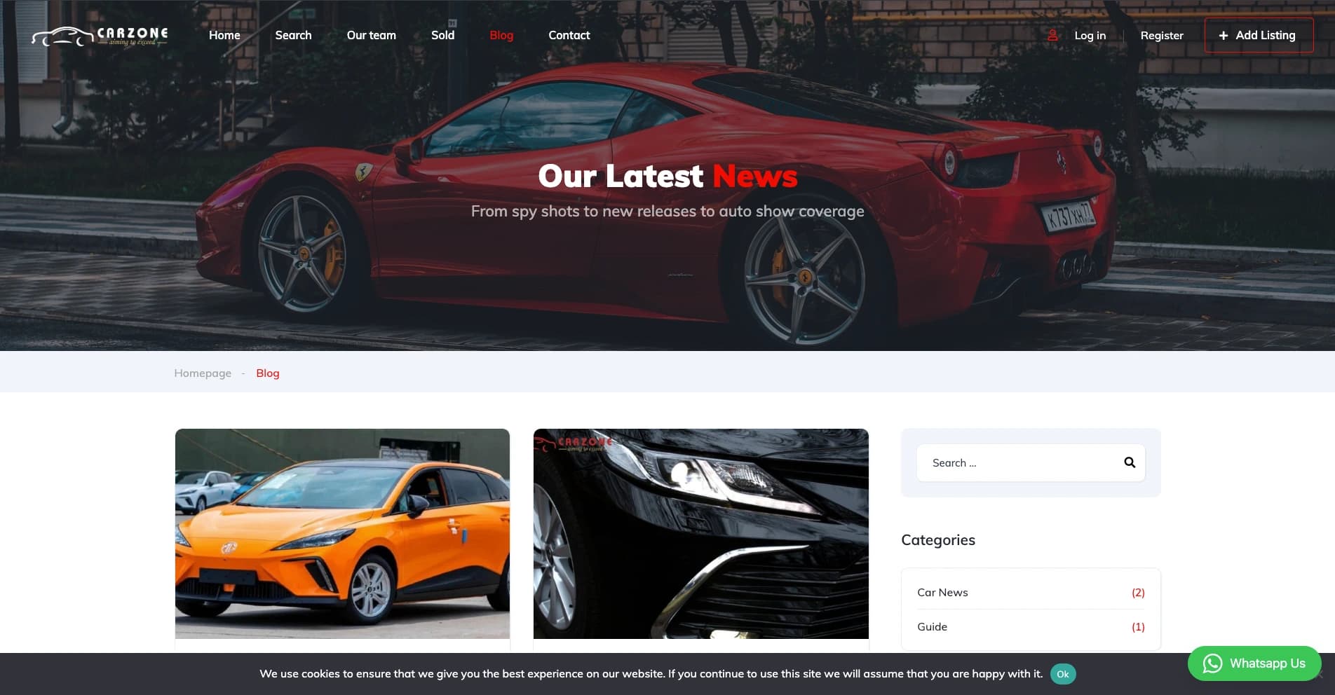 Car Zone Pakistan used-car marketplace and inventory website - view 4